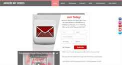 Desktop Screenshot of answersnotexcuses.com